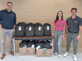 Backpacks donated to Local Skilled Trades Students