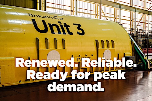 Bruce Power’s Unit 3, returned to service in June ahead of schedule and cost