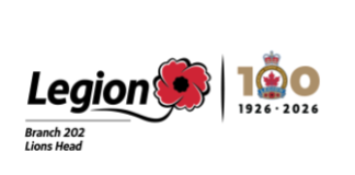 Lion’s Head Legion Branch 202: September, 2026